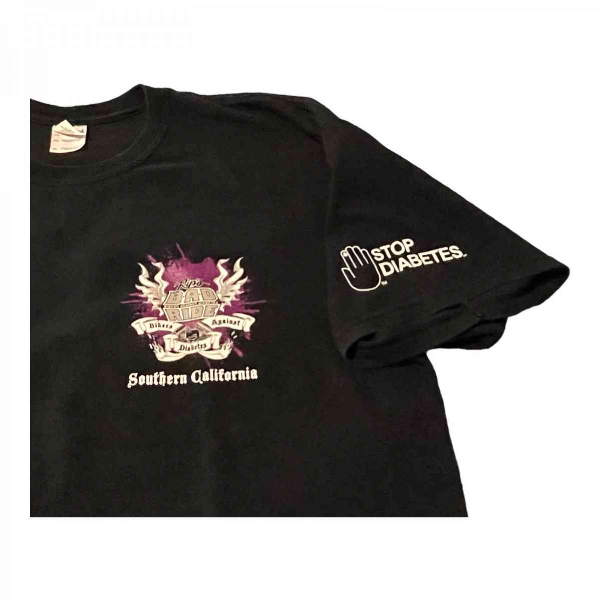 2018 Bikers Against Diabetes Ride Tee XL NWOT - Fontana, California - FleaMarketBay