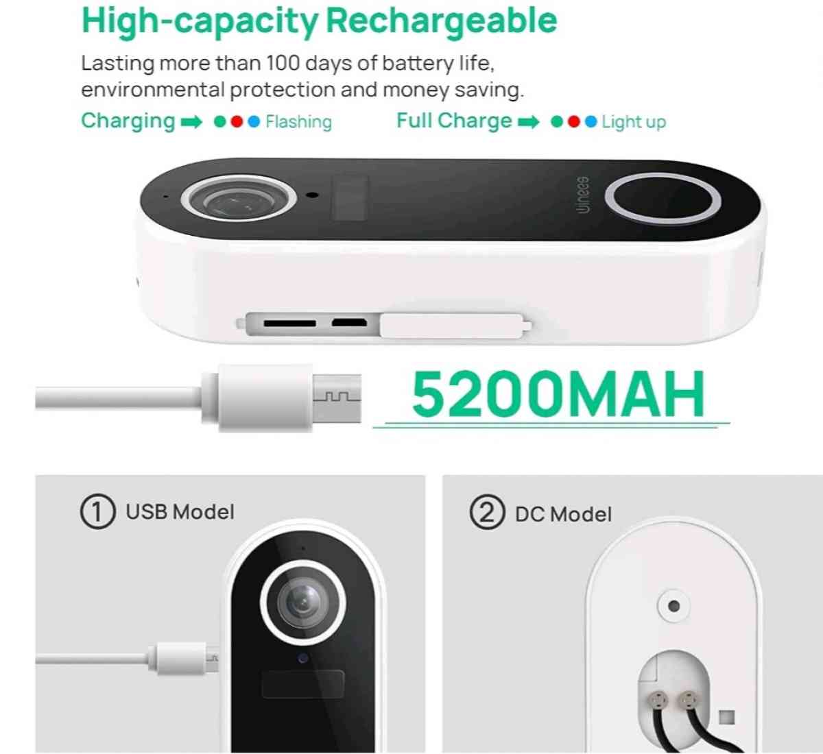 Winess smart wifi video doorbel - Corning, California - FleaMarketBay