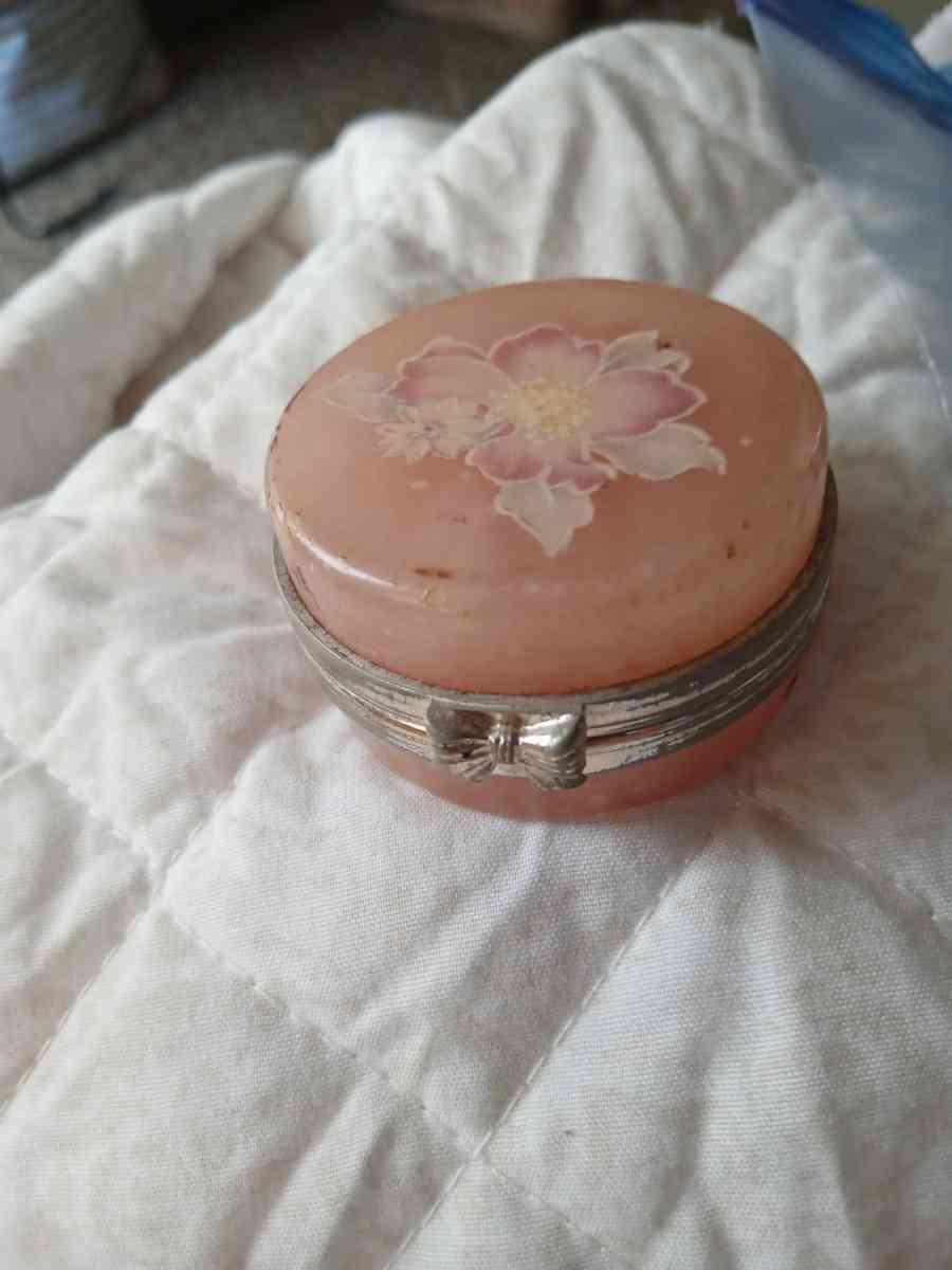 antique pink pill box - Concord, California