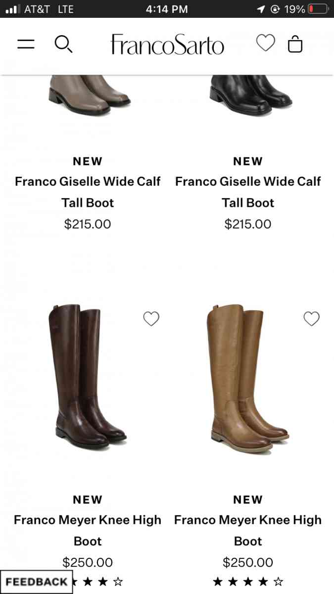 Franco Sarto Over the knee browns genuine leather boots - Bessemer, Alabama - FleaMarketBay