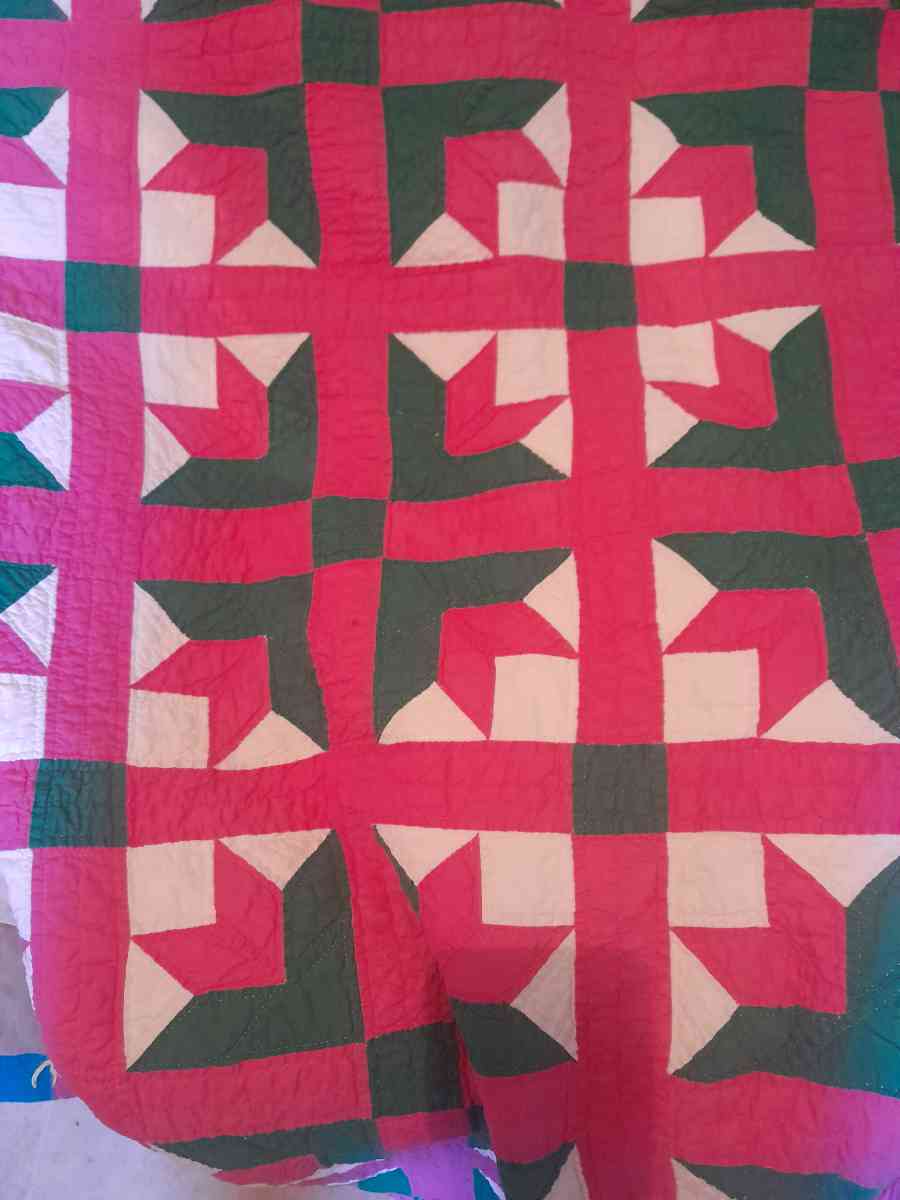 vintage hand sewn quilt - Vinita, Oklahoma