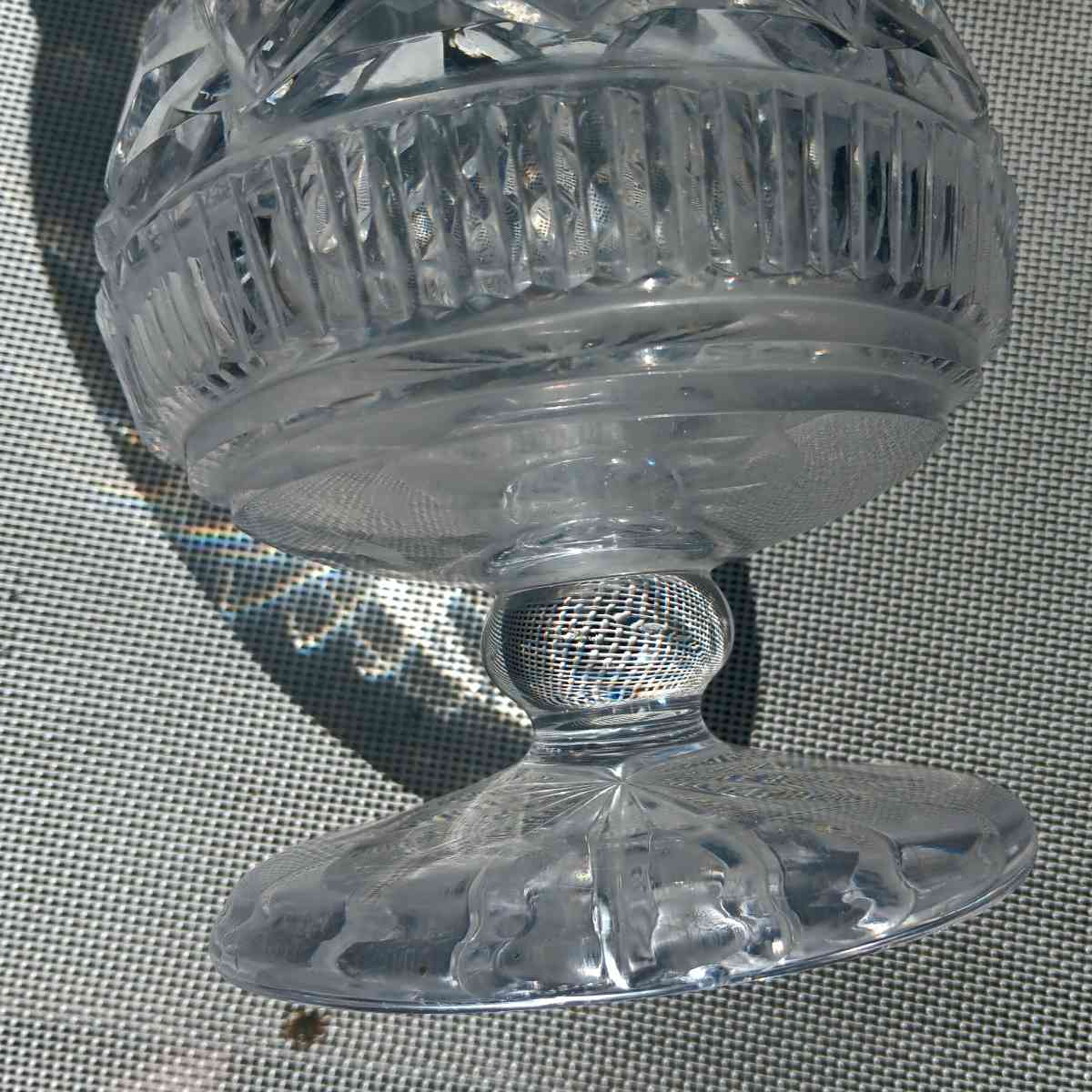 vintage thick crystal vase - Altamonte Springs, Florida - FleaMarketBay