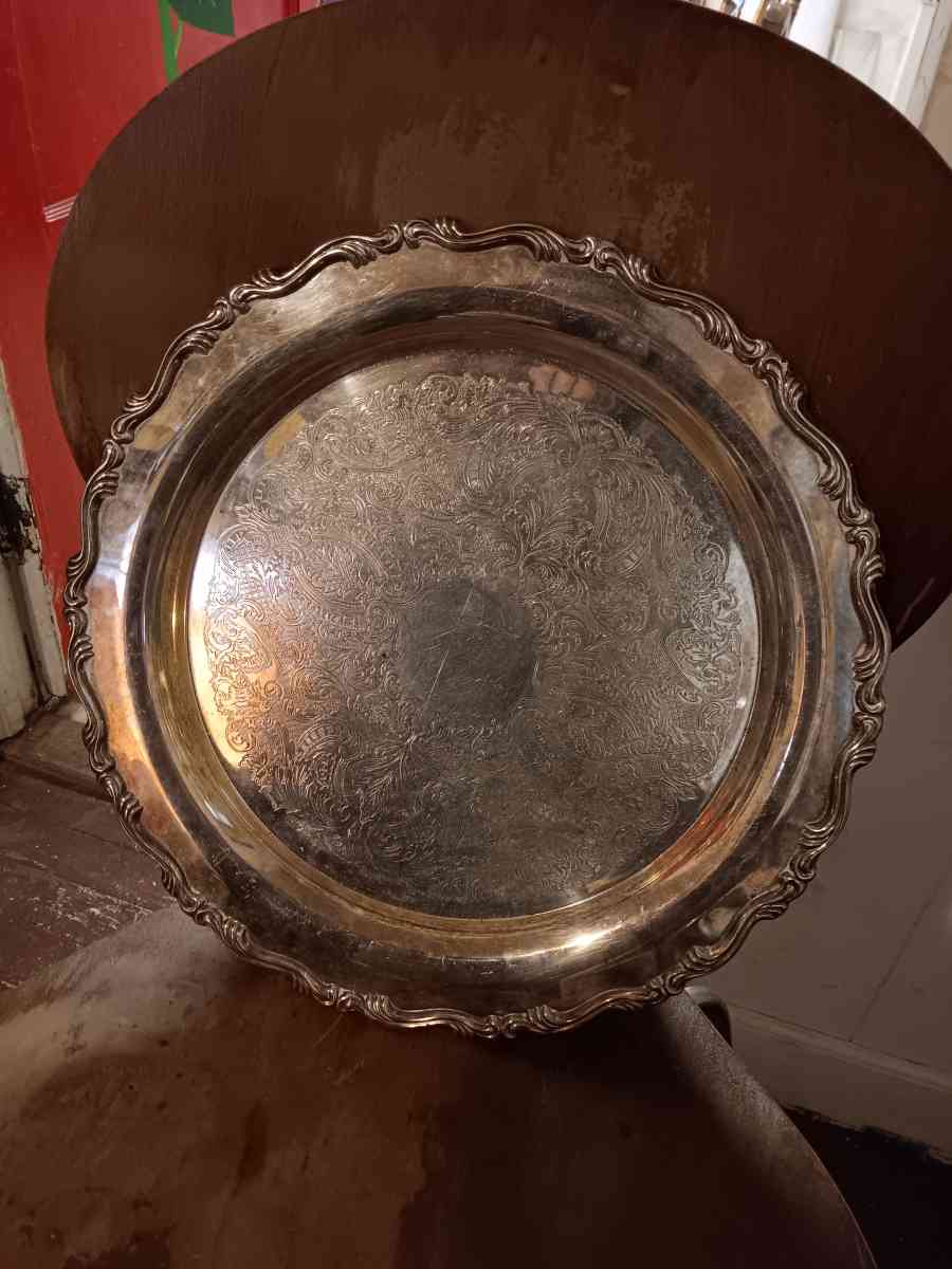 Silver Serving Tray - Spartanburg, South Carolina - FleaMarketBay