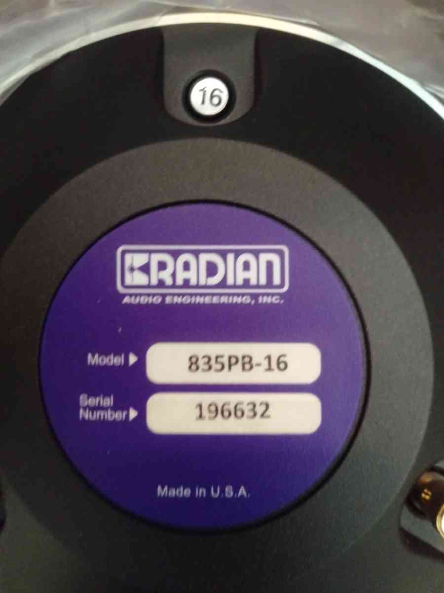 RADIAN high frequency compression drivers 4 available 200 ea - Los Angeles, California