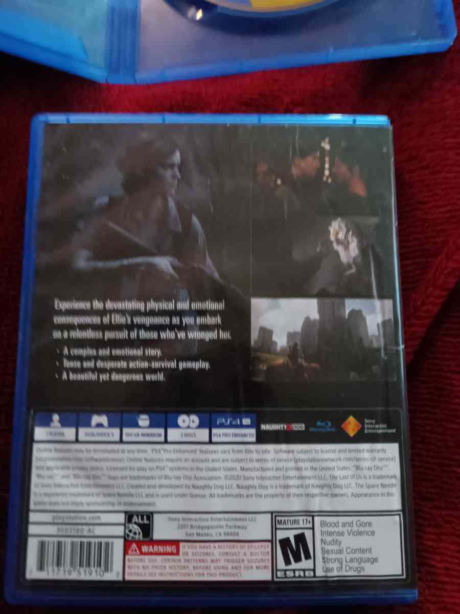 PS4 game The last of us 11 - Marietta, Georgia - FleaMarketBay