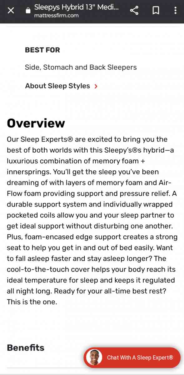 Brand new King size mattres sleepys medium hibryd - Tampa, Florida - FleaMarketBay