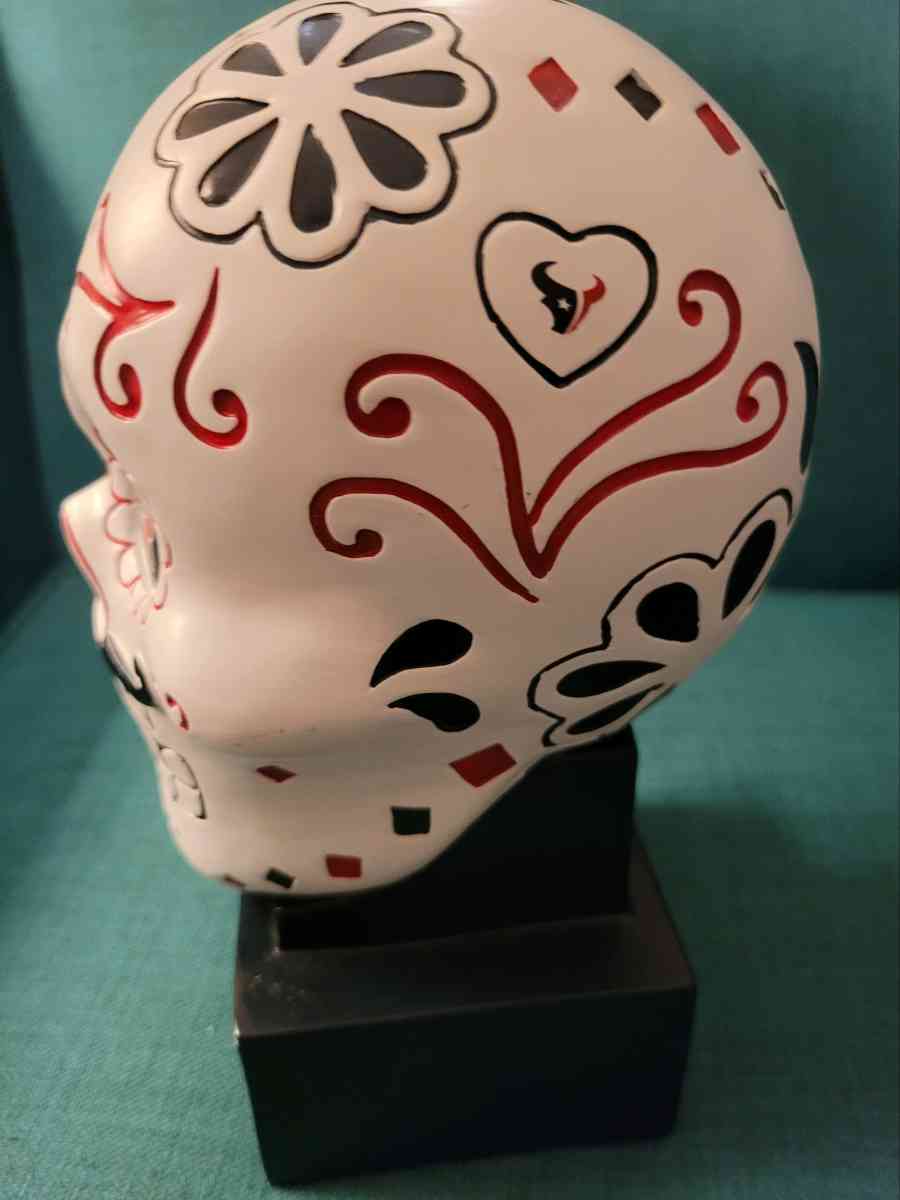 NFL HOUSTON TEXANS SUGAR SKULL STATUE - Harriman, Tennessee - FleaMarketBay
