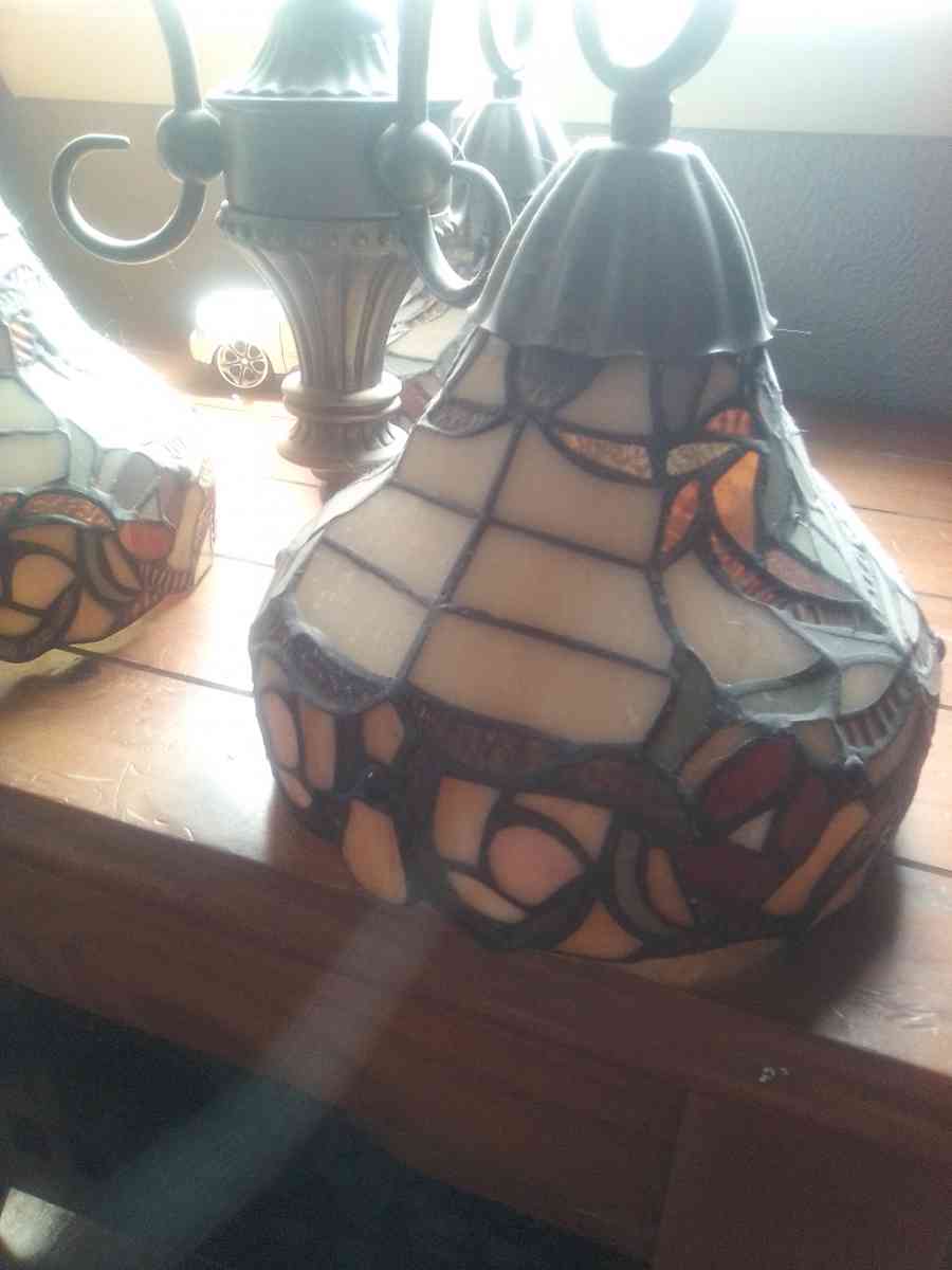 Stain Glass Chandelier - Lawton, Oklahoma - FleaMarketBay