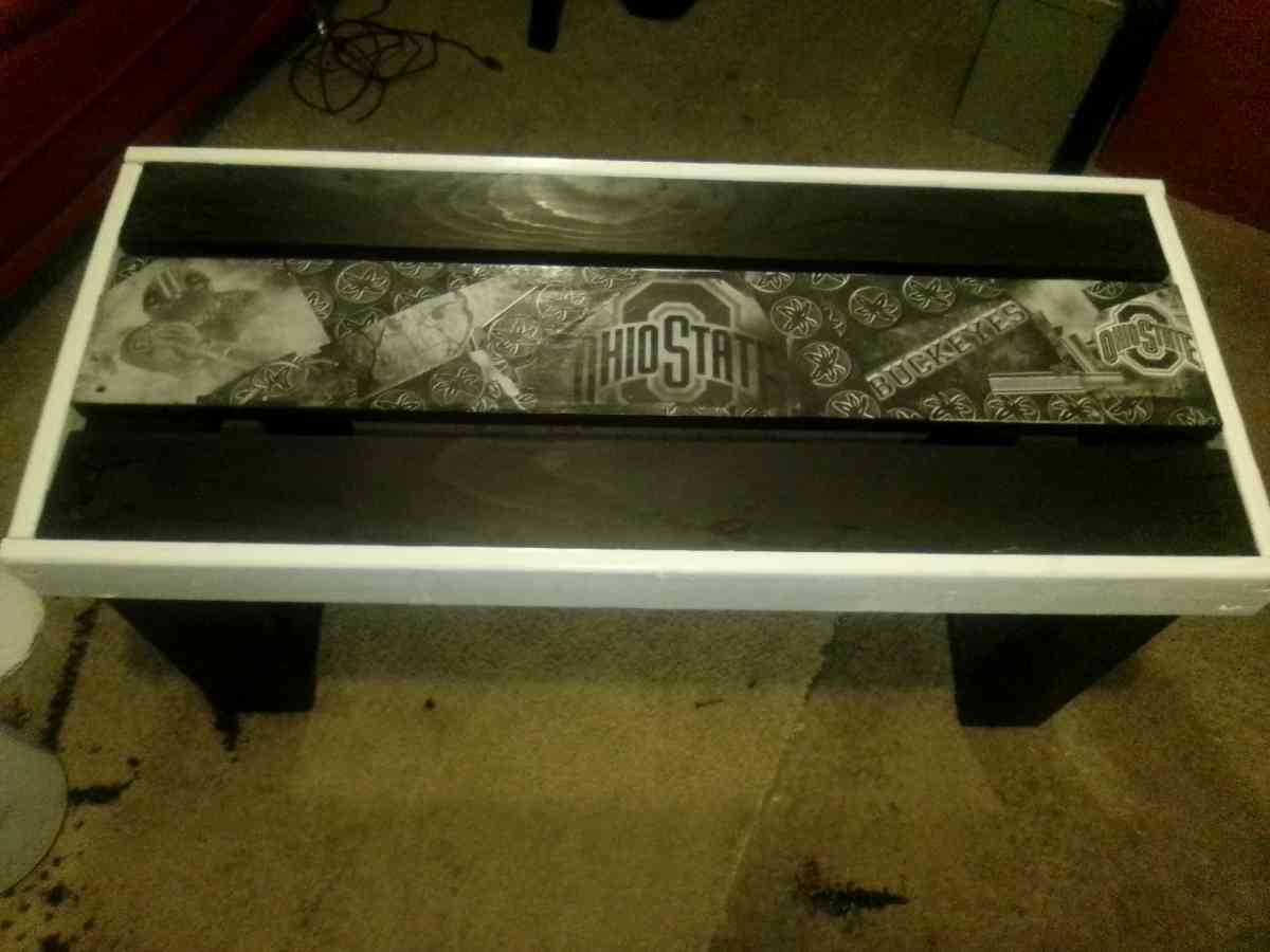 wooden Ohio State bench hand made - Columbus, Ohio - FleaMarketBay