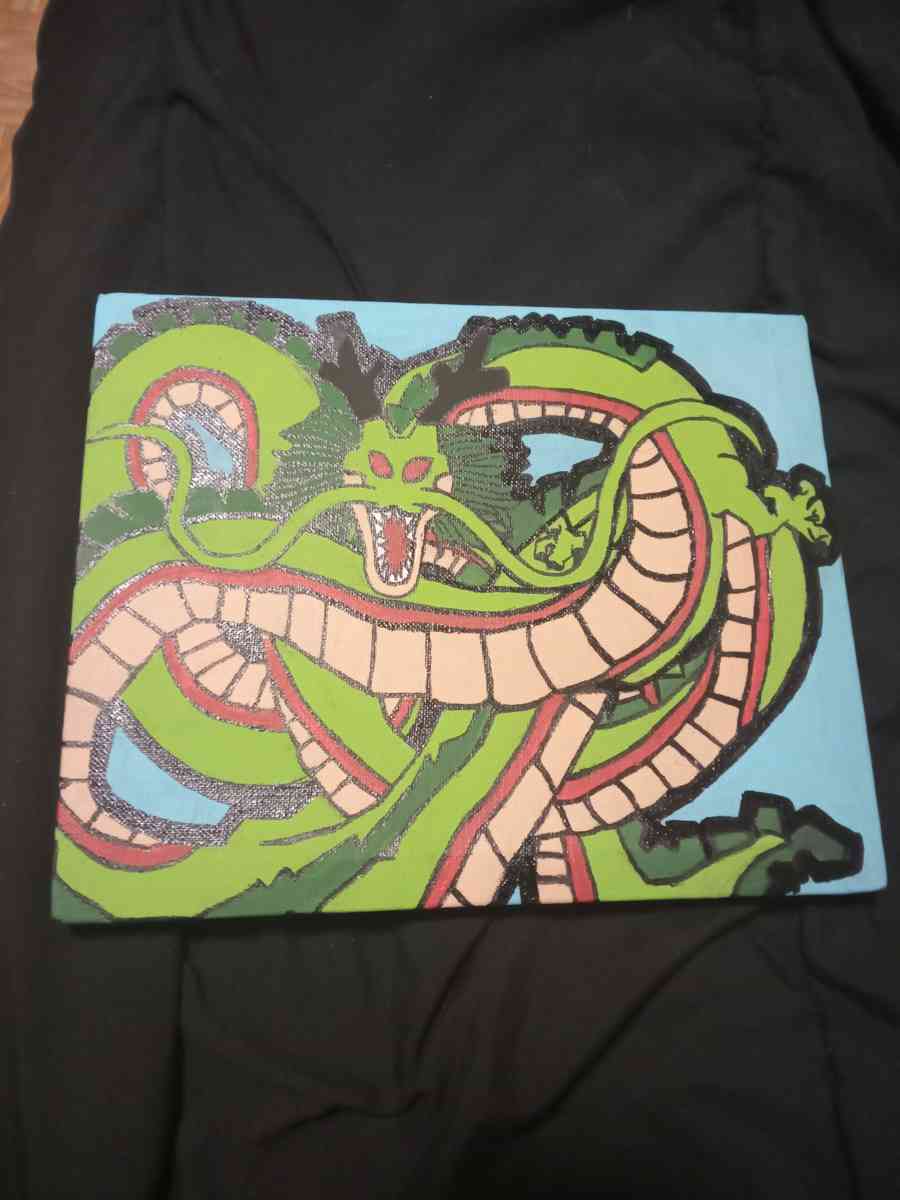 paintings Shemron and a skull painted