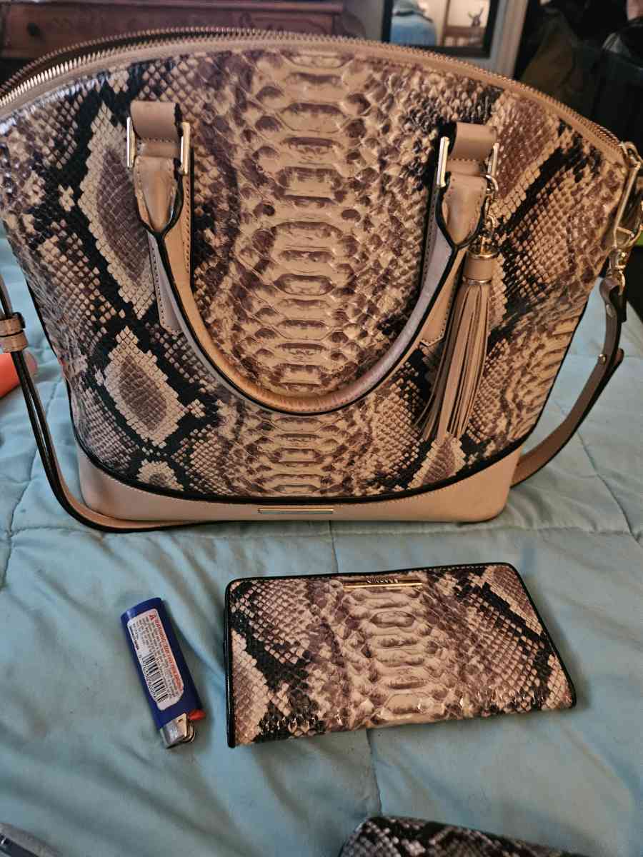 brahmin pocketbook with matching wallet - Spartanburg, South Carolina - FleaMarketBay