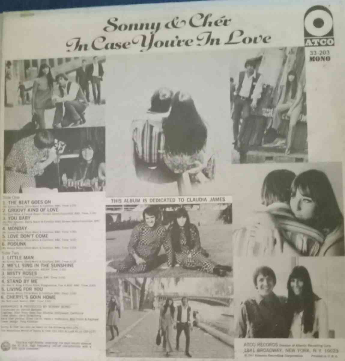 Sonny and cher in case youre in love vinyl - Indianapolis, Indiana - FleaMarketBay