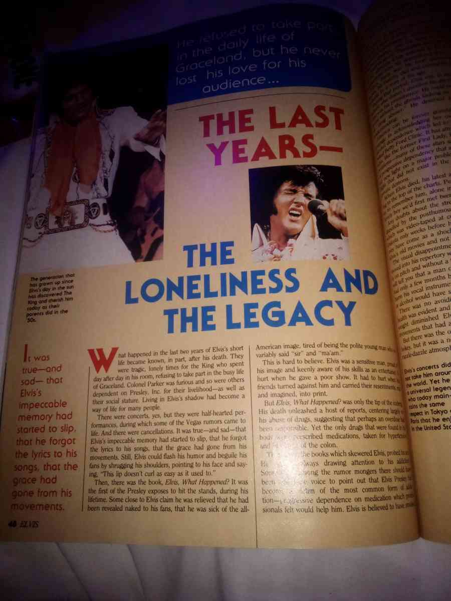 1987 ELVIS PRESLEY MAGAZINE HIS LIFE FILMS AND MUSIC - Wichita, Kansas - FleaMarketBay