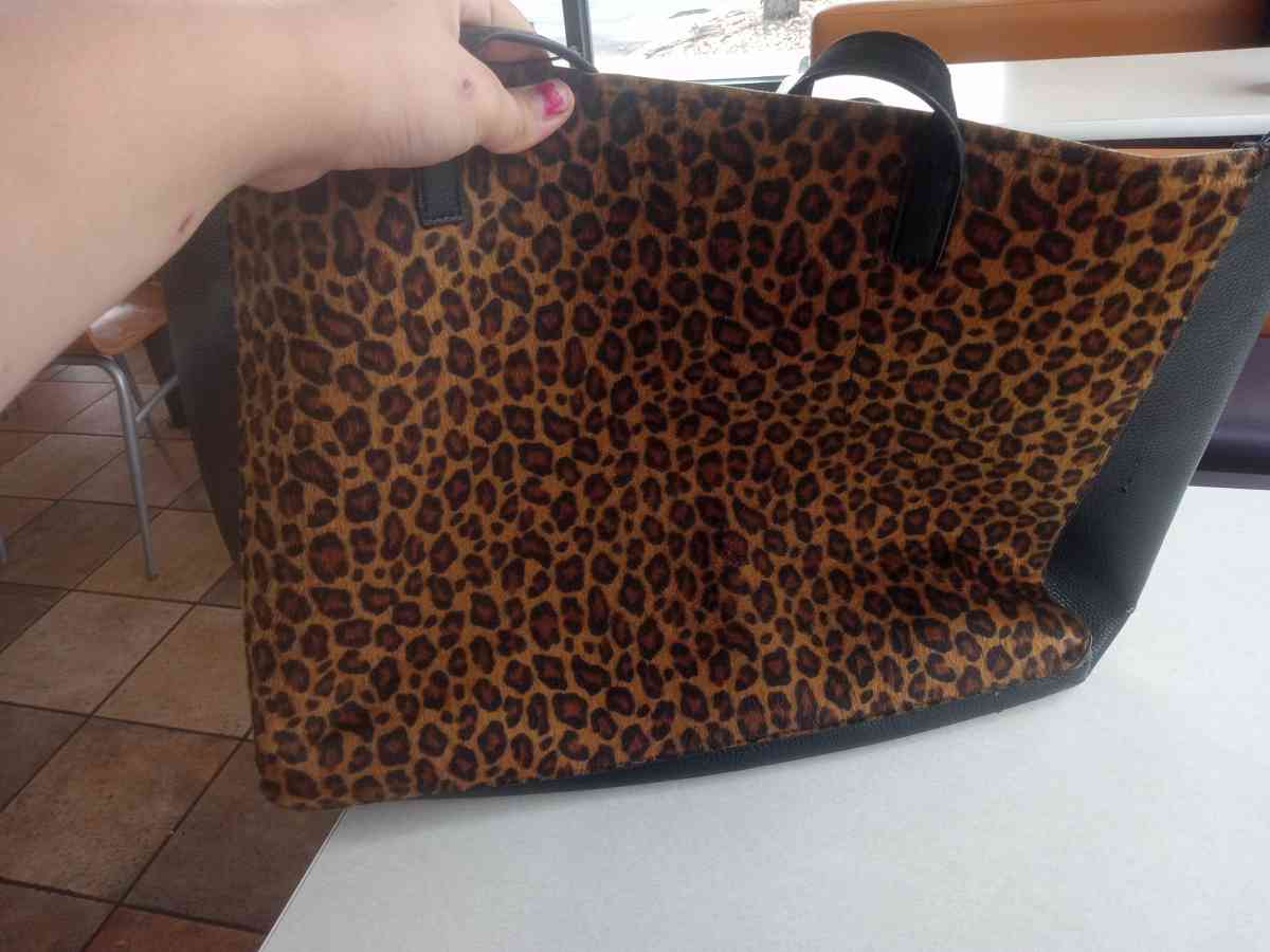 Deux Lux Bags Deux Lux Cognac Sahara Tote Animal Print Leopa - Crystal River, Florida - FleaMarketBay