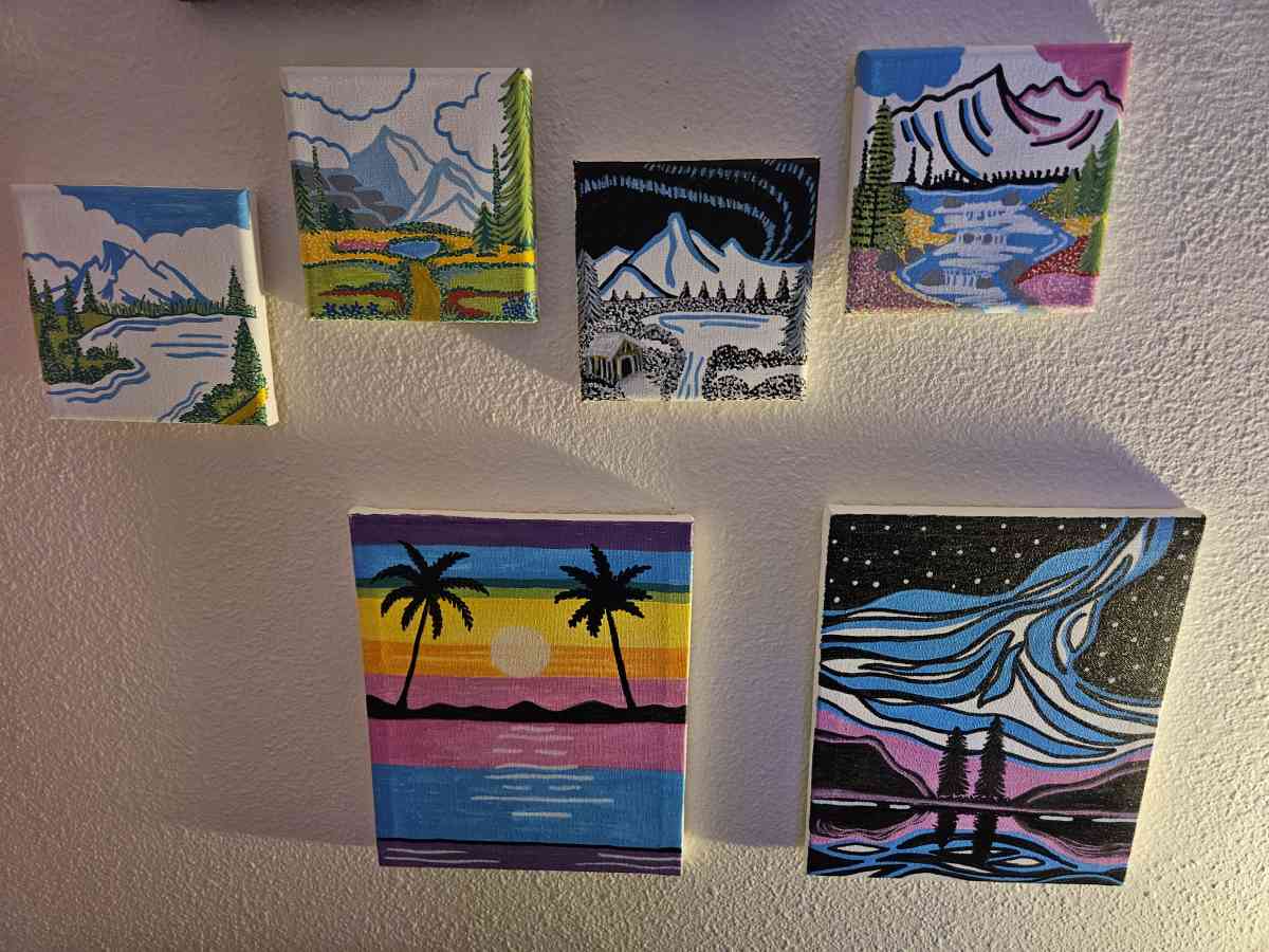 Hand Painted Acrylic Canvases - Eugene, Oregon - FleaMarketBay