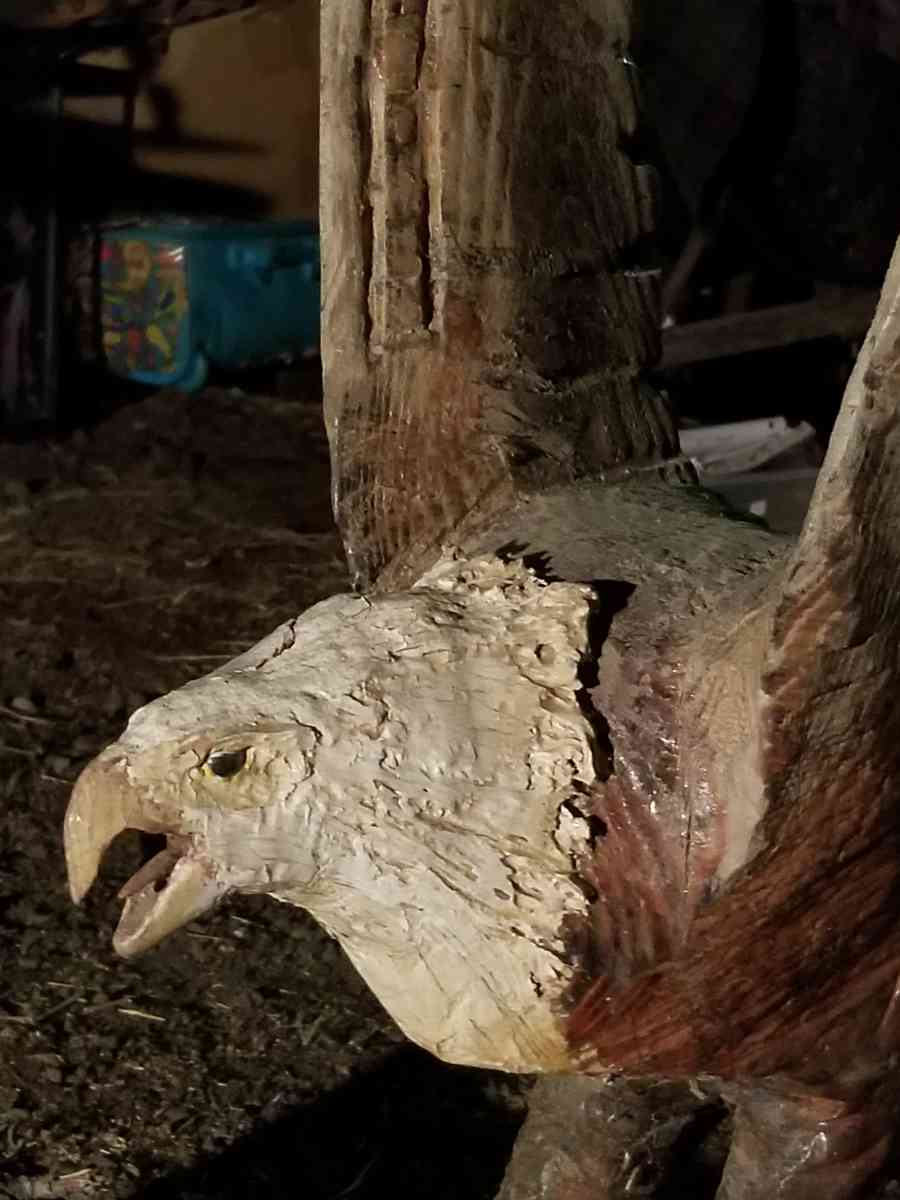 handmade wooden eagle - Juliaetta, Idaho - FleaMarketBay