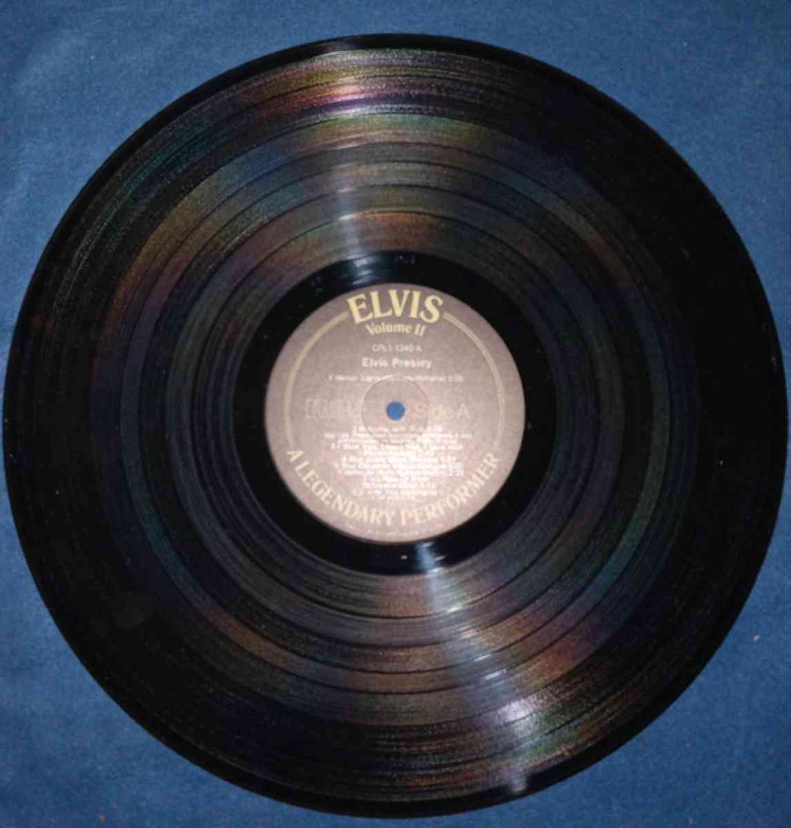 Elvis volume two A legendary performer vinyl record - Indianapolis, Indiana - FleaMarketBay