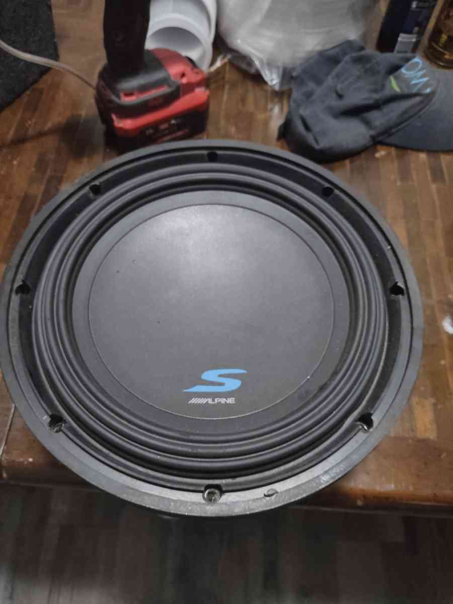 alpine competition sub in box fosgate amp
