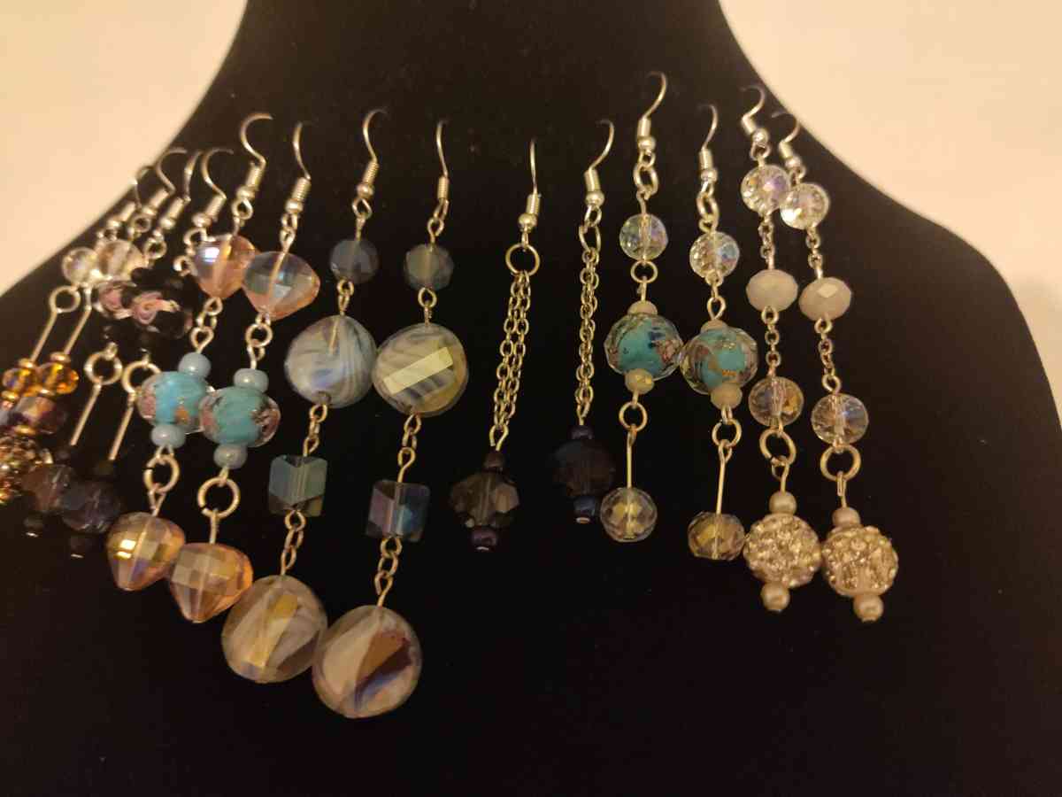 hand made glass bead earrings - Glenpool, Oklahoma - FleaMarketBay