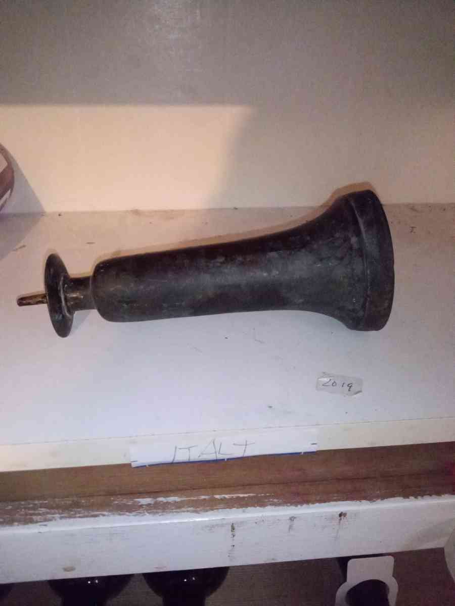 brass candle holder from Shinto shrine - Ames, Iowa - FleaMarketBay