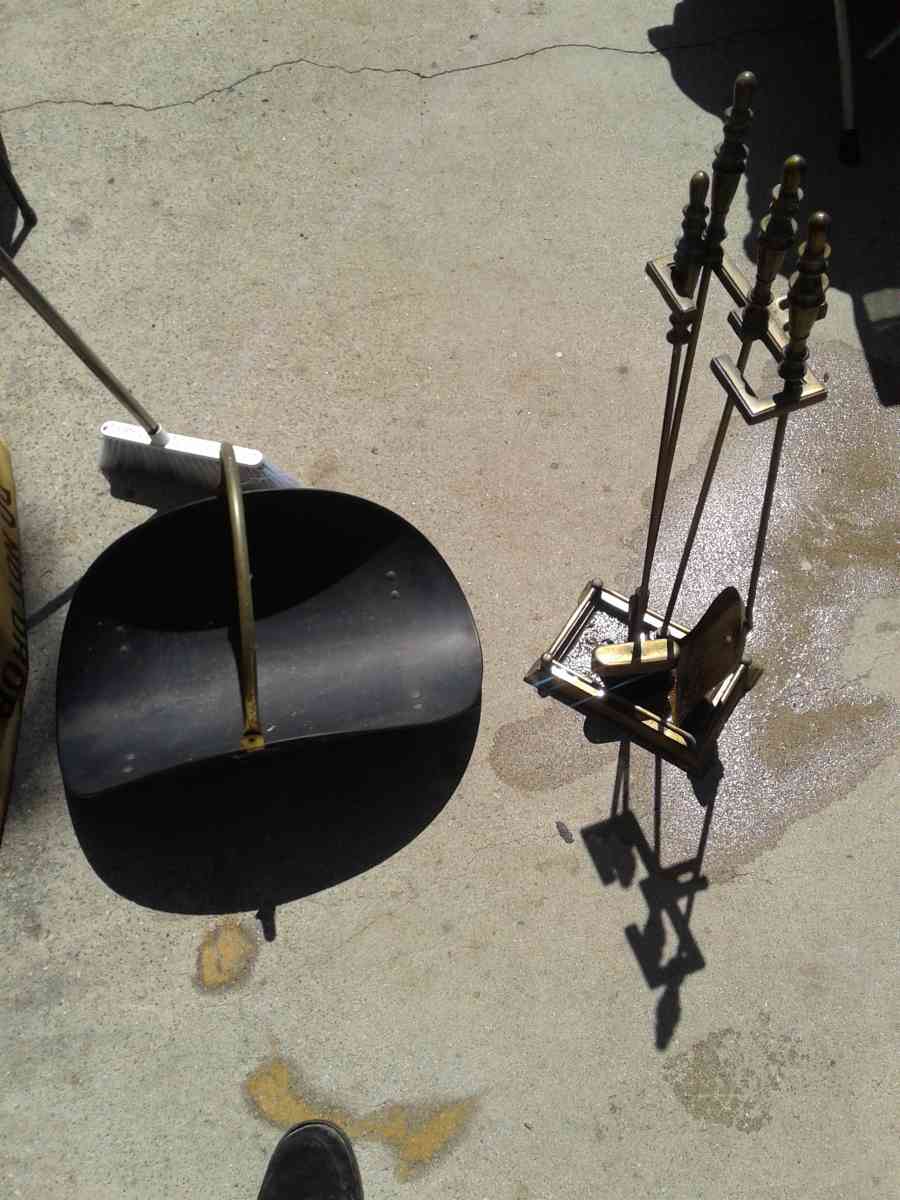 fireplace tools really nice for being about 40 years old - Whittier, California - FleaMarketBay