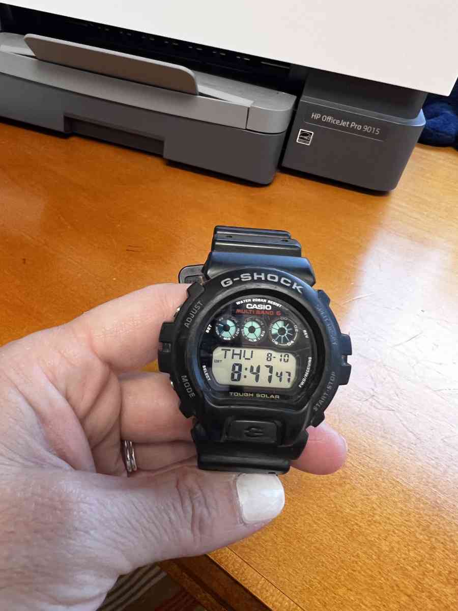 Casio G Shock Tough Solar GW 6900 3179 Black Case Day Date C - Dedham, Massachusetts