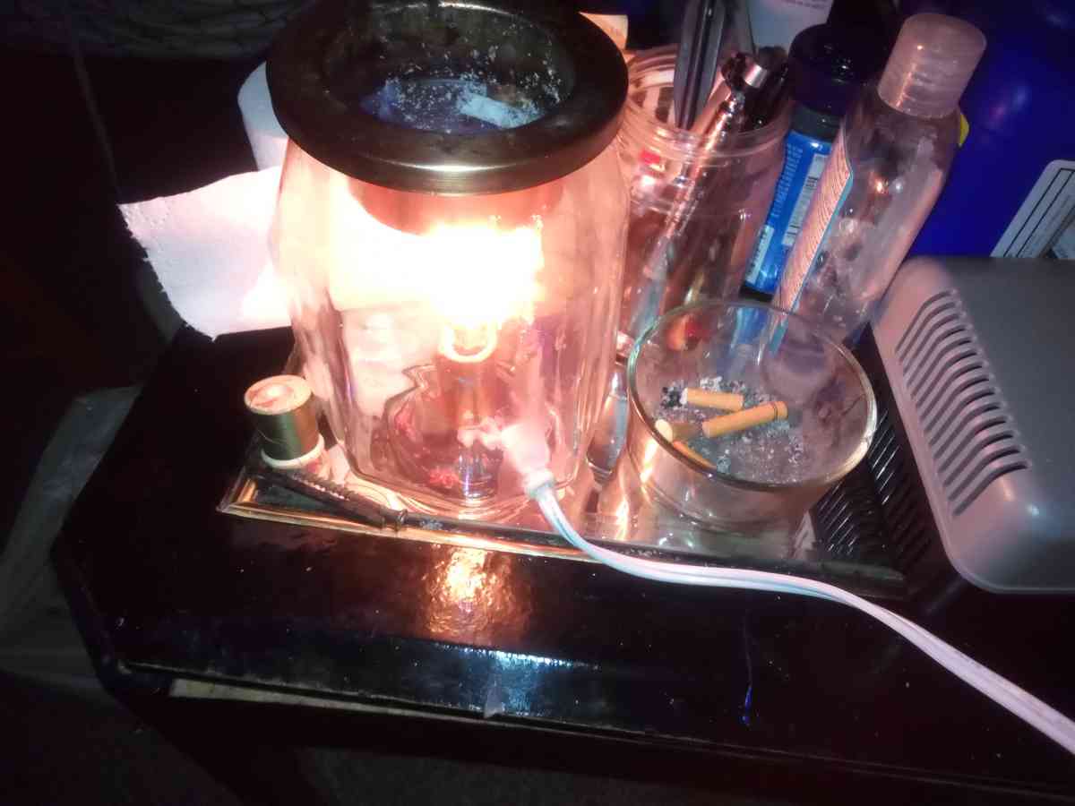 Clear light up candle burned - Corpus Christi, Texas - FleaMarketBay