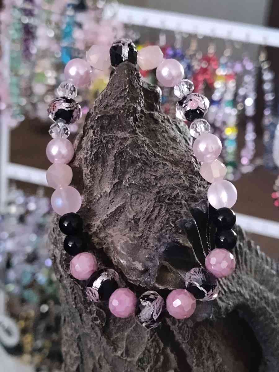 three beautiful Glass beaded bracelets  each sold individual - Glenpool, Oklahoma - FleaMarketBay