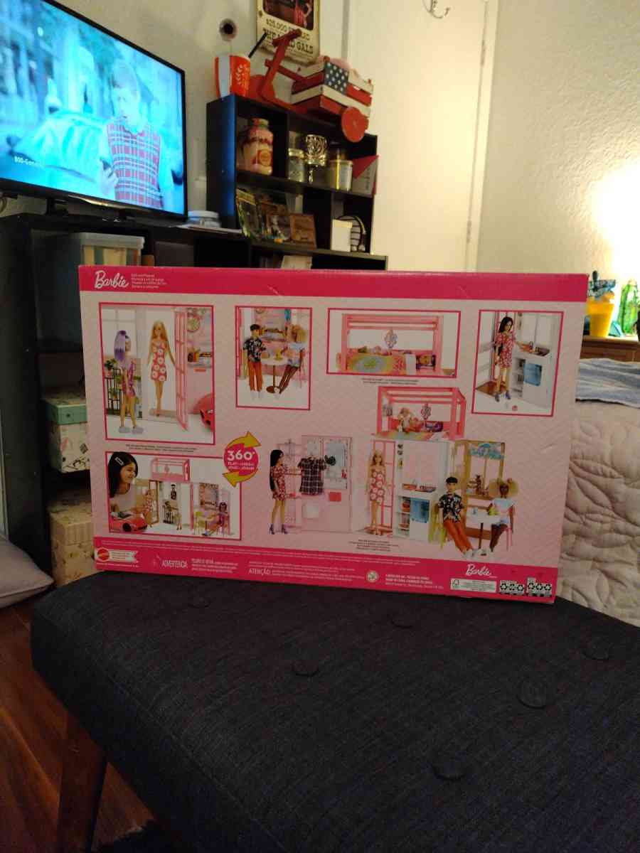 brand new Barbie fold and go play set barbie included - Sarasota, Florida