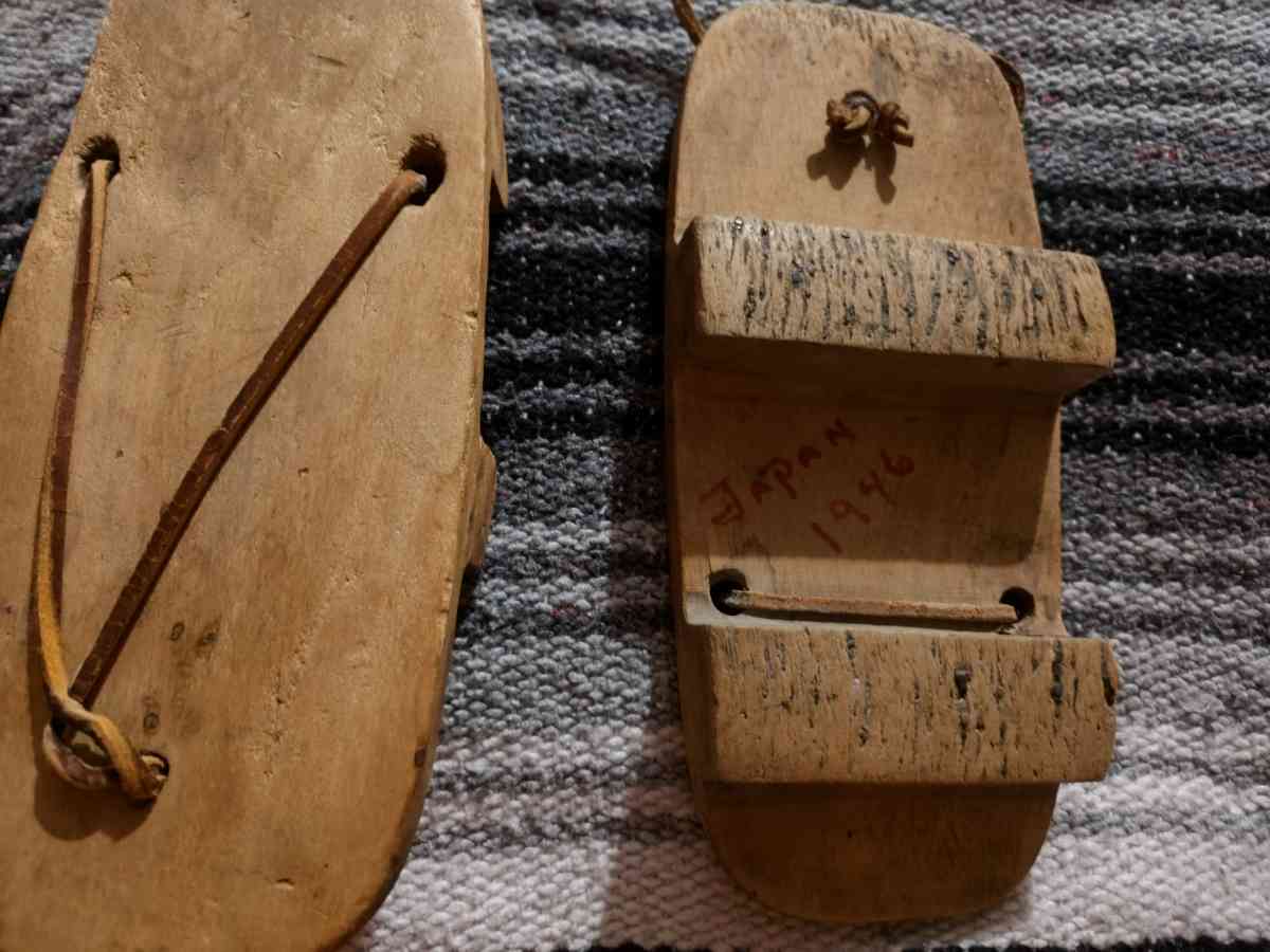 1941 WW2 Japan shoes vintage and original - Ionia, Michigan