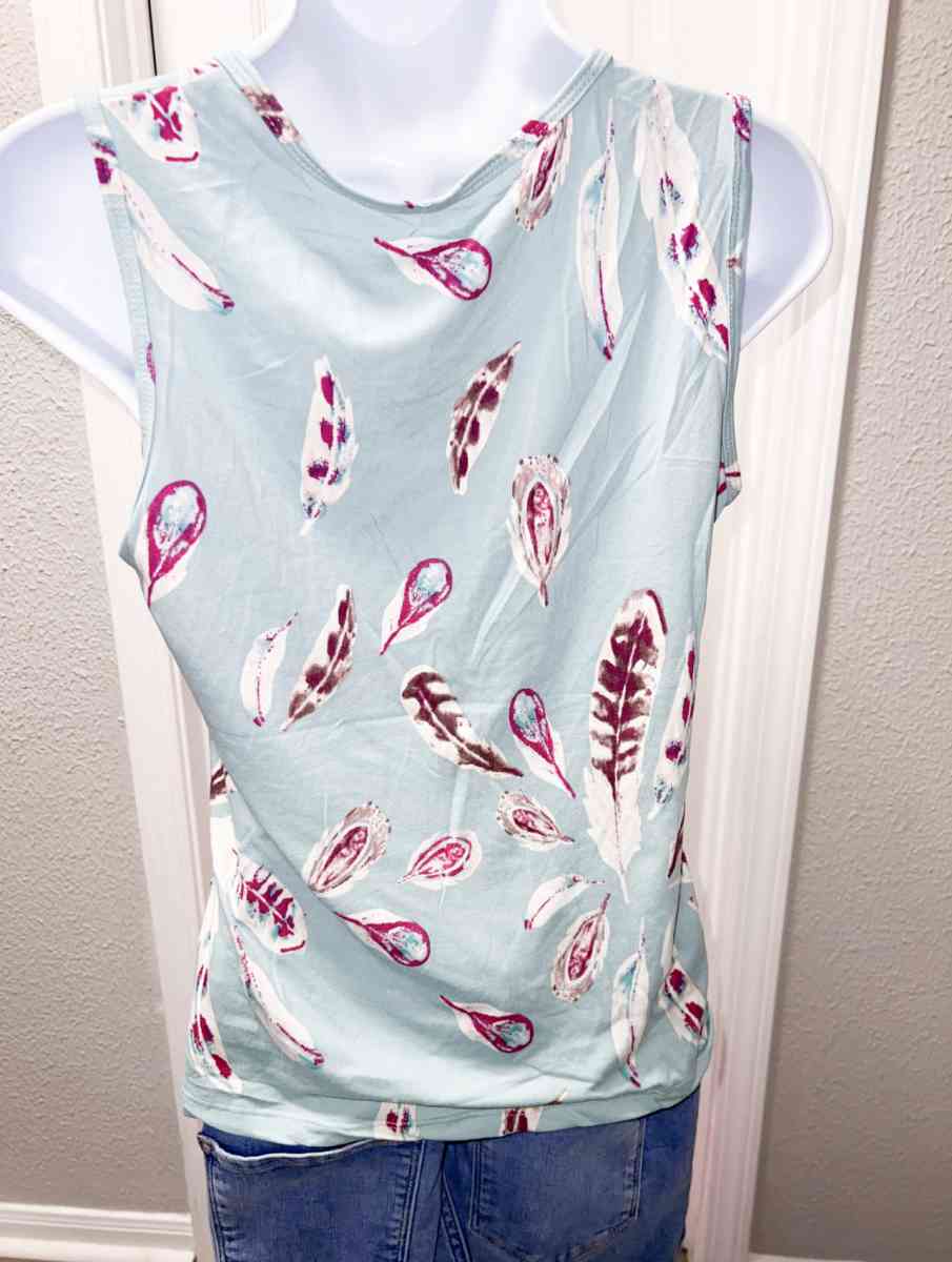 Blue Leaf Tanktop - Houston, Texas - FleaMarketBay