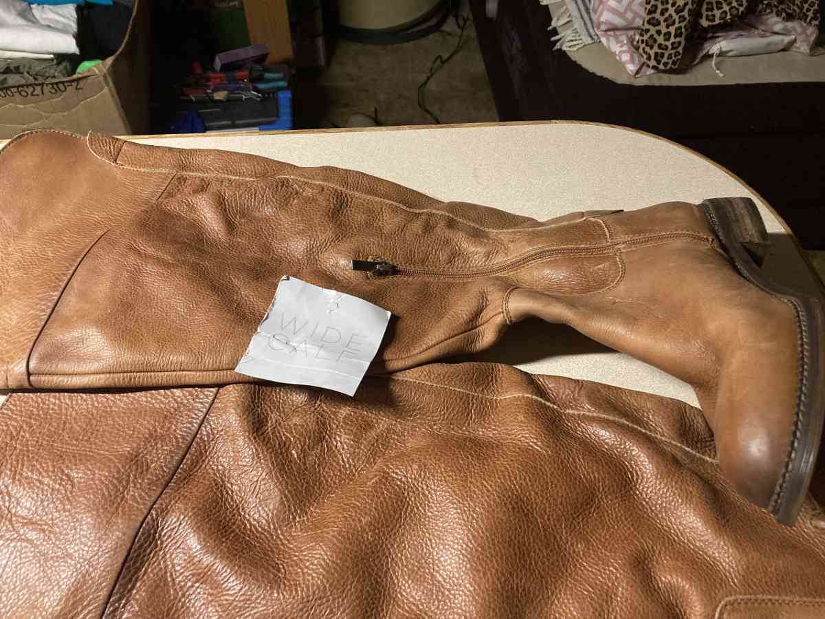 Franco Sarto Over the knee browns genuine leather boots - Bessemer, Alabama - FleaMarketBay