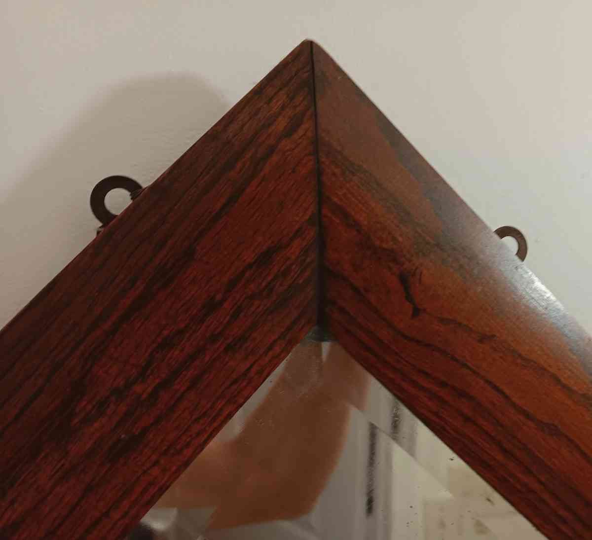 beautiful vintage hand crafted dark wood mirror - Altamonte Springs, Florida - FleaMarketBay