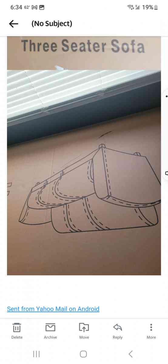 Black Leather Sofa - Lombard, Illinois - FleaMarketBay