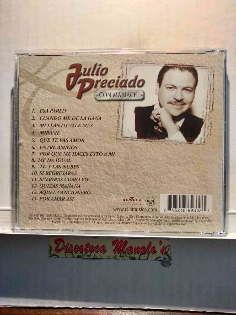 JULIO PRECIADO CON MARIACHI CD USADO EN EXC COND - Chicago, Illinois - FleaMarketBay