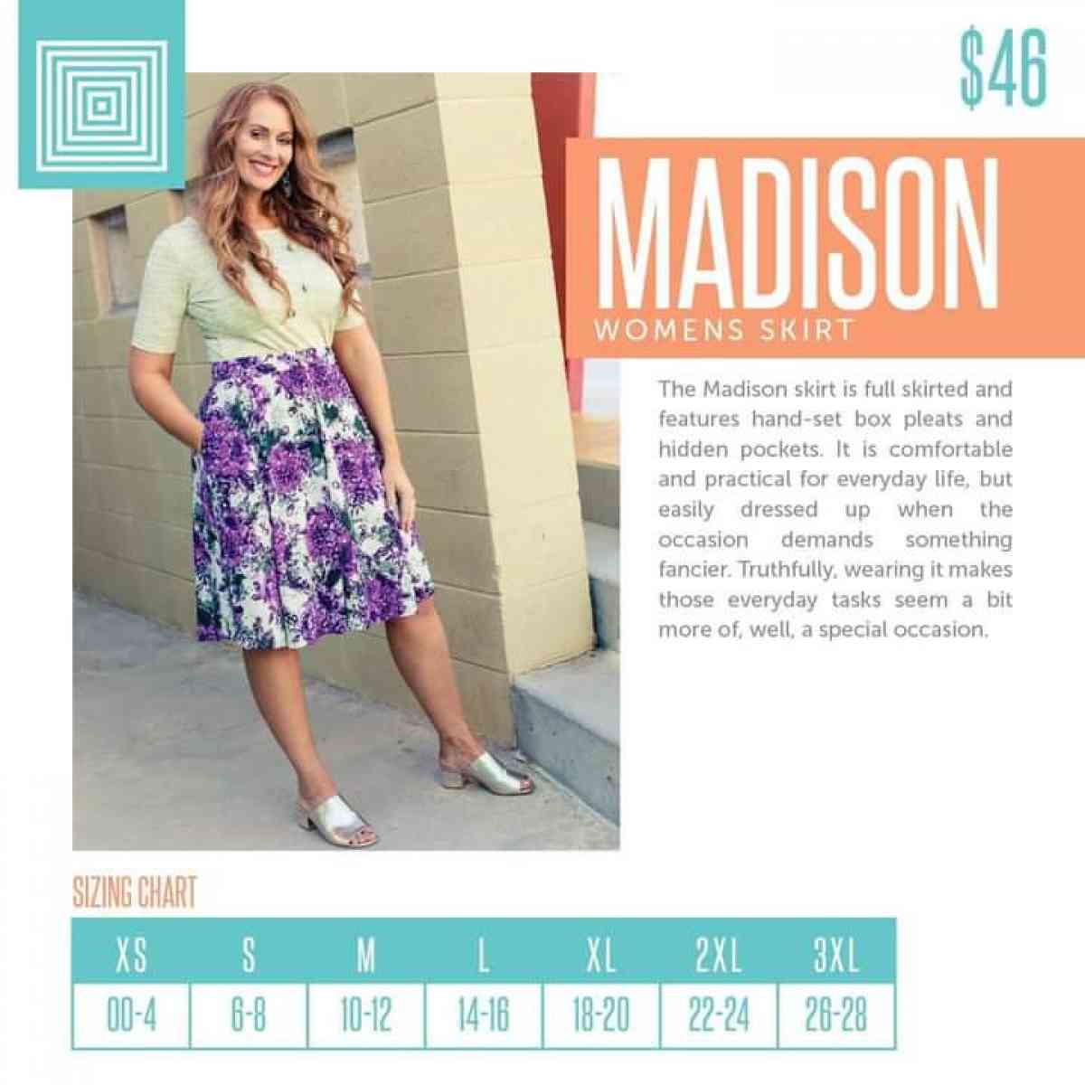 NWT 3XL LuLaRoe Cassic T and Madison Skirt outfit 35 - Hemet, California - FleaMarketBay