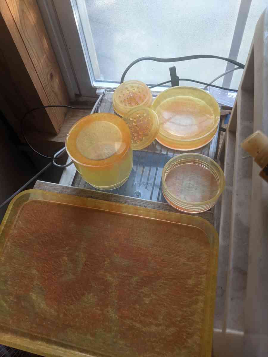 4 pc Handmade Epoxy rolling tray set - Fenwick, Michigan - FleaMarketBay