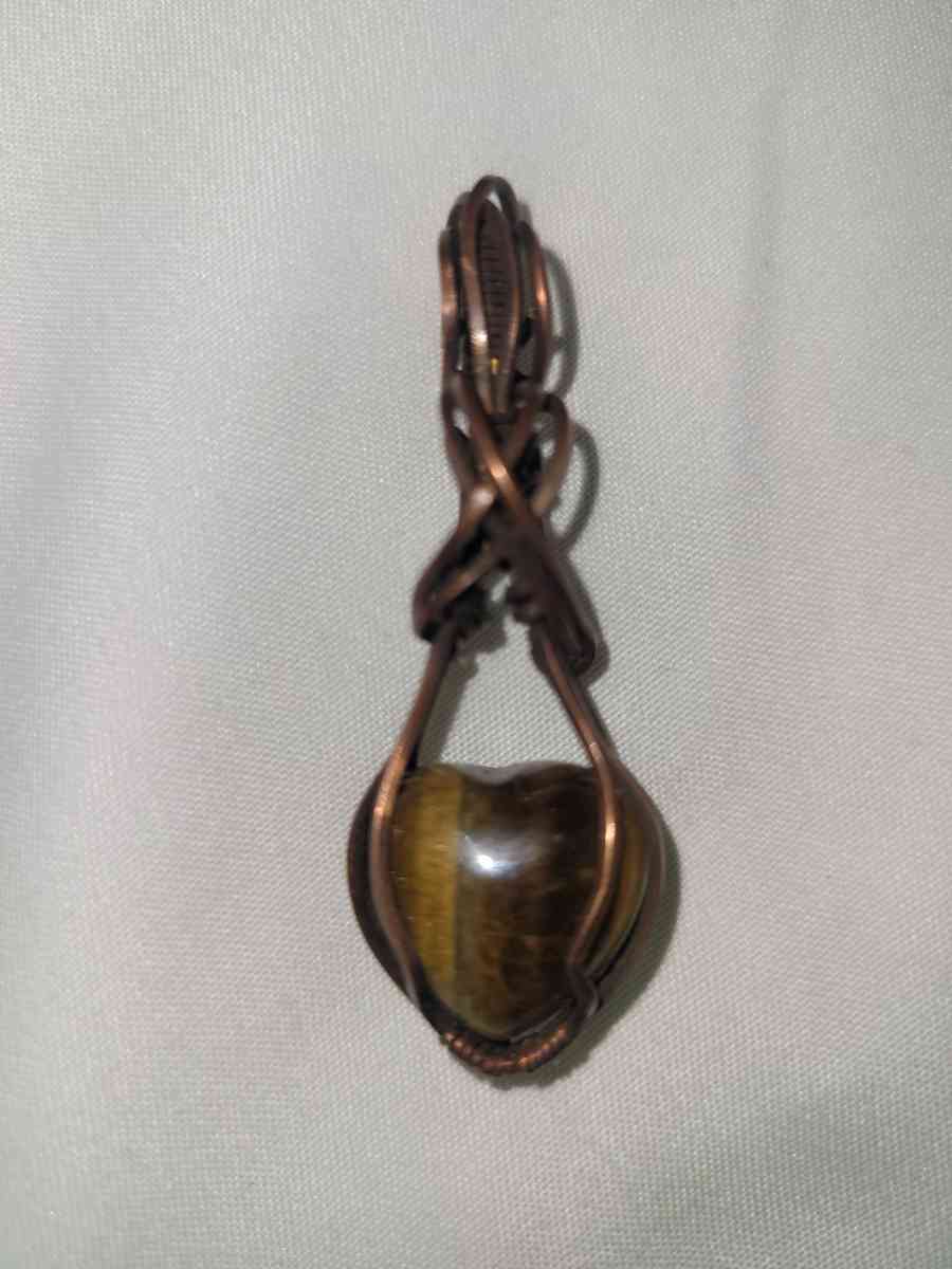 heart stone pendant - Magna, Utah