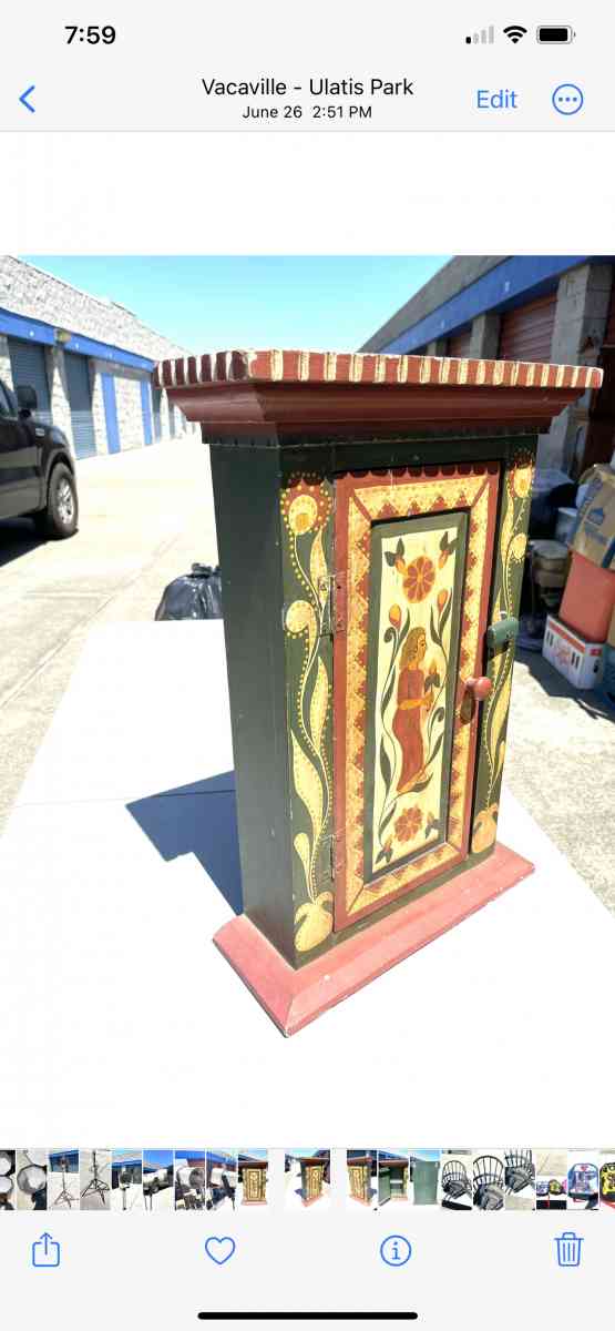 Antique hand crafted 18 inch x 13 inch medicine cabinet - Vacaville, California - FleaMarketBay