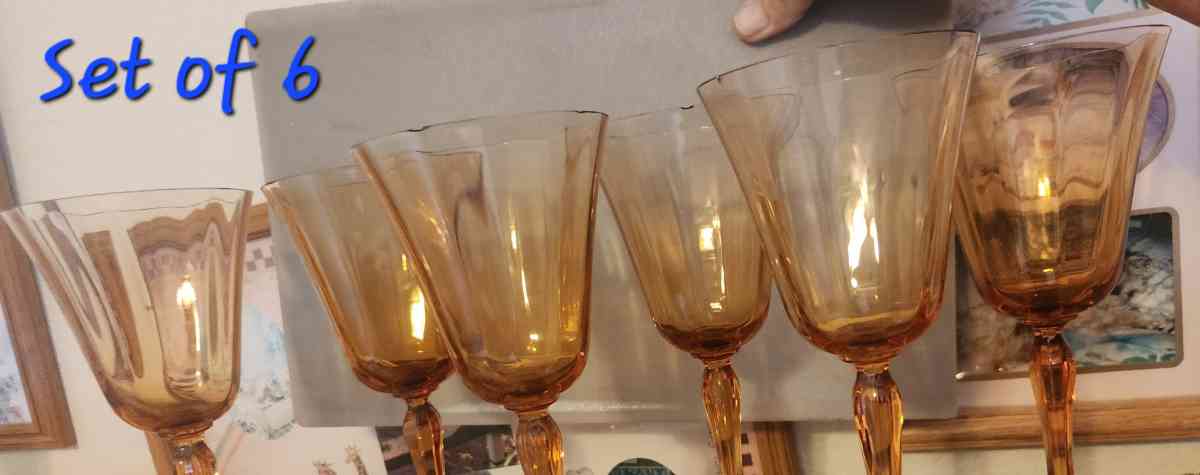 1930s Fostoria Glass Amber - Rosamond, California - FleaMarketBay