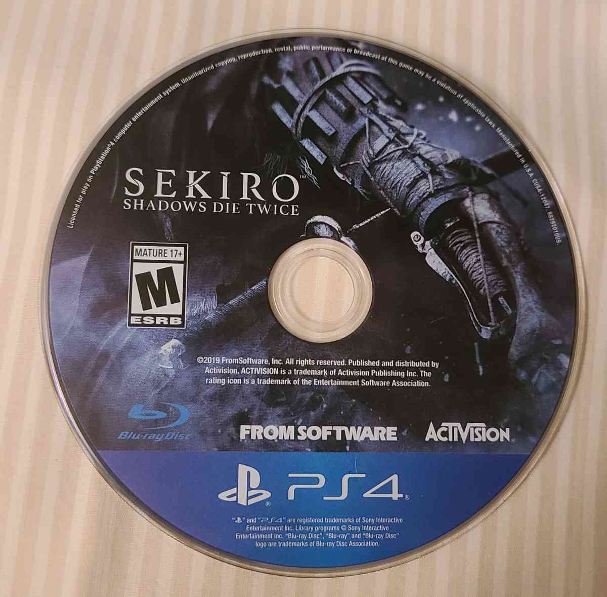 Sekiro Shadows Die Twice For PlayStation 4  Bluray disc - Homestead, Pennsylvania