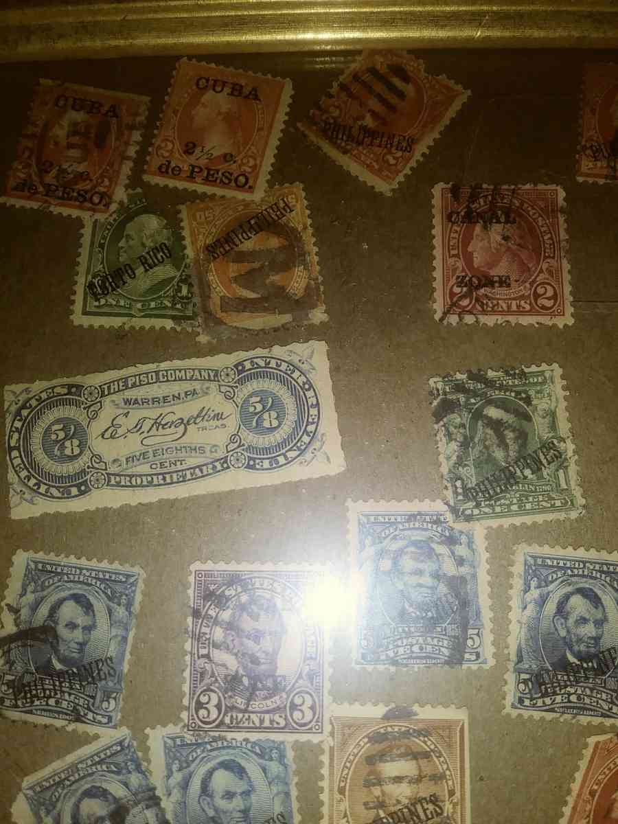 antique stamps - Alicia, Arkansas