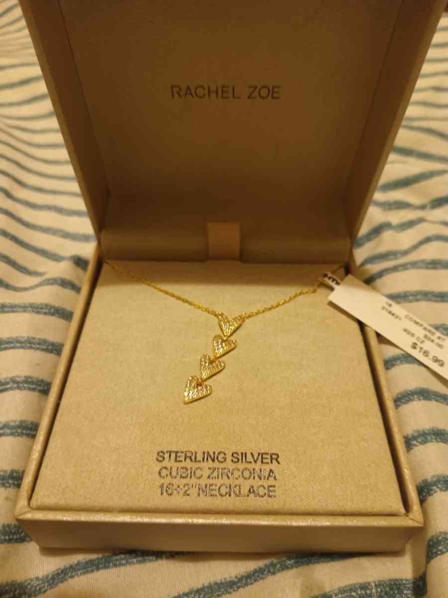 sterling silver necklace hearts chains - Pocatello, Idaho - FleaMarketBay