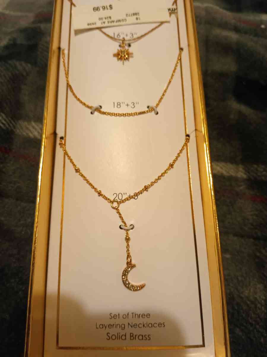 sterling silver threelayer necklace - Pocatello, Idaho - FleaMarketBay