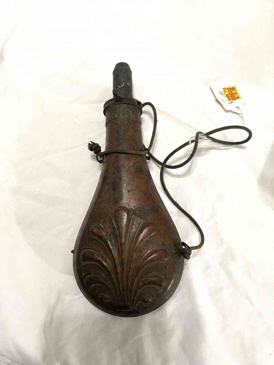 antique 1840s flasks  and powder horns - Vacaville, California - FleaMarketBay