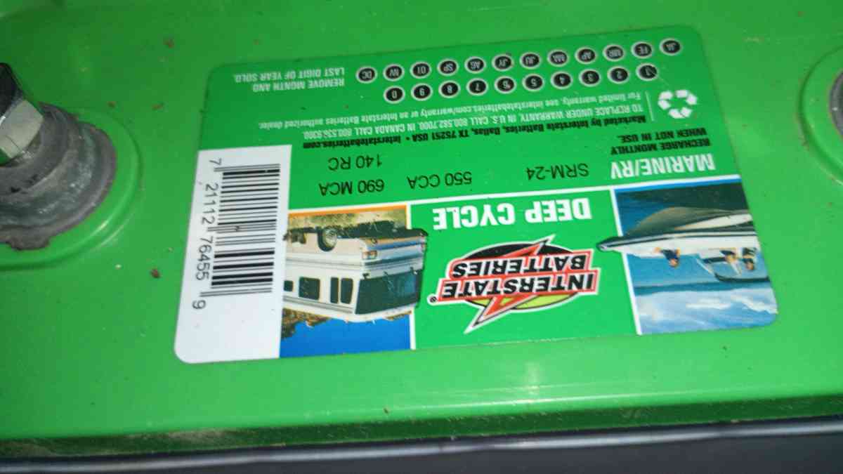 Brandnew Interstate Deepcycle Marine battery - Springtown, Texas - FleaMarketBay