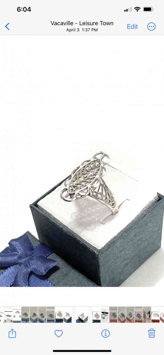 brand new solid silver fashion ring size 9 - Vacaville, California - FleaMarketBay