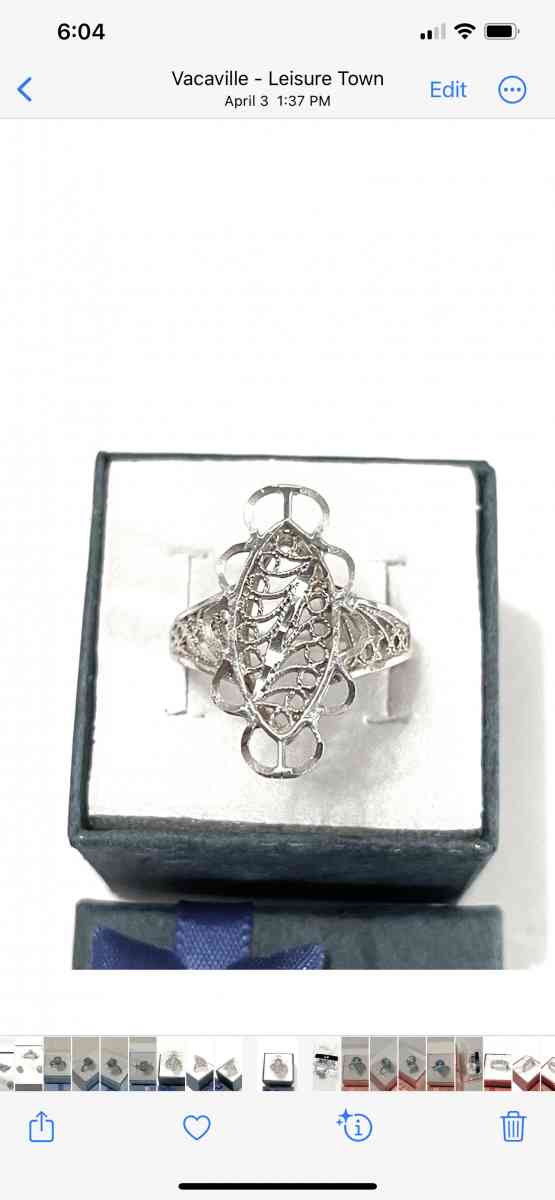 brand new solid silver fashion ring size 9 - Vacaville, California - FleaMarketBay