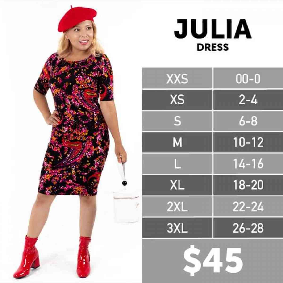 NWT 3XL LuLaRoe Julia 12 Fits size 26 to 28 Retails for 45 - Hemet, California - FleaMarketBay