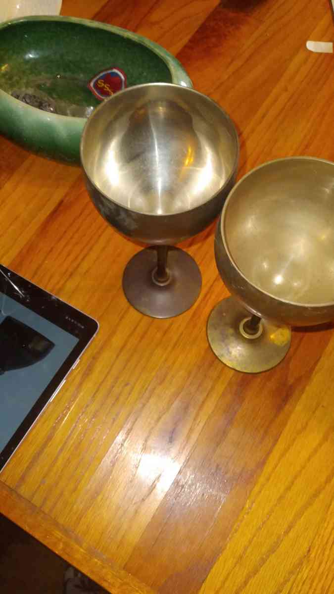 solid brass wine glasses - Mitchell, Indiana